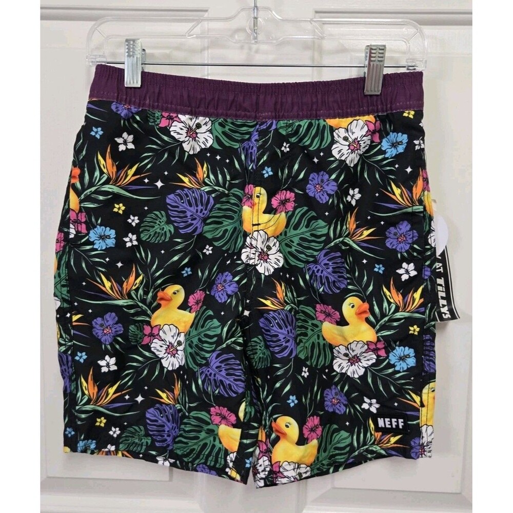 NEFF Ducky Hot Tub Board Shorts Swimming SZ M NWT